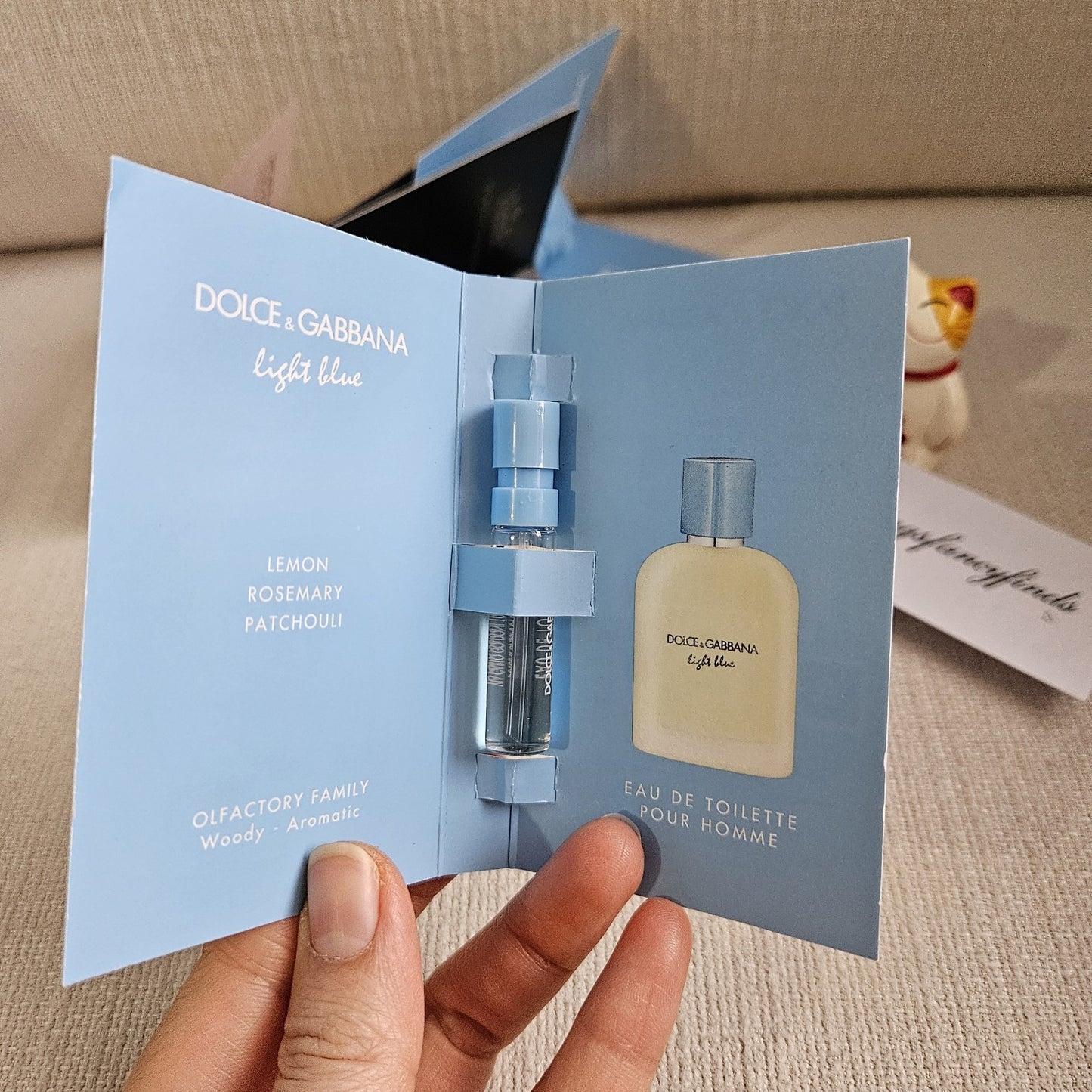 Dolce & Gabbana Fragrance Sample Lot | 5 Carded Samples | New | 1.5 ml Each