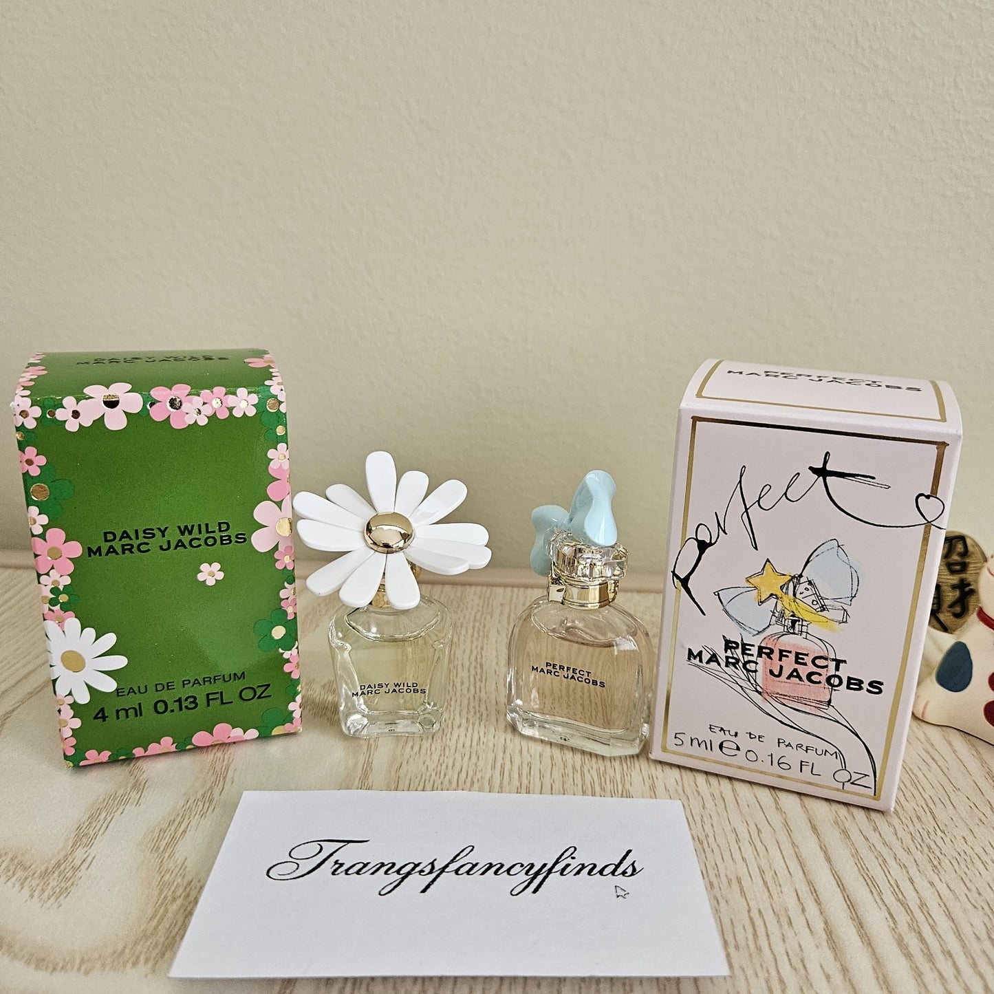 NIB! Marc Jacobs Mini Perfume Set Daisy Wild 4ml + Perfect 5ml Eau de Parfum NEW