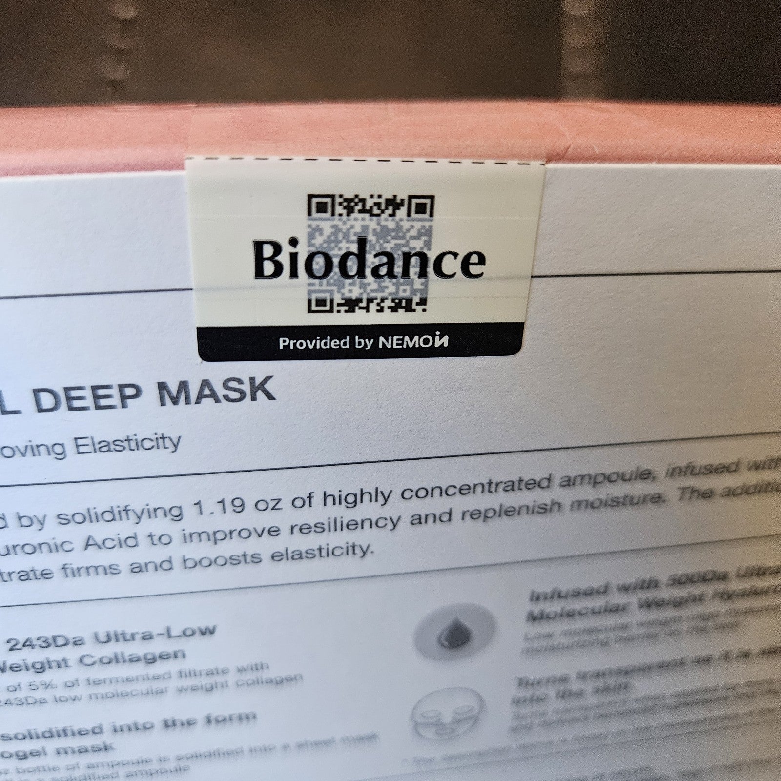 NIB! & SEALED! Biodance Bio-Collagen Real Deep Mask (4-Pack) 34g