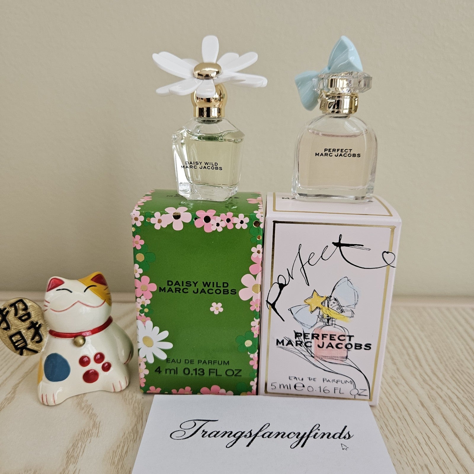 NIB! Marc Jacobs Mini Perfume Set Daisy Wild 4ml + Perfect 5ml Eau de Parfum NEW