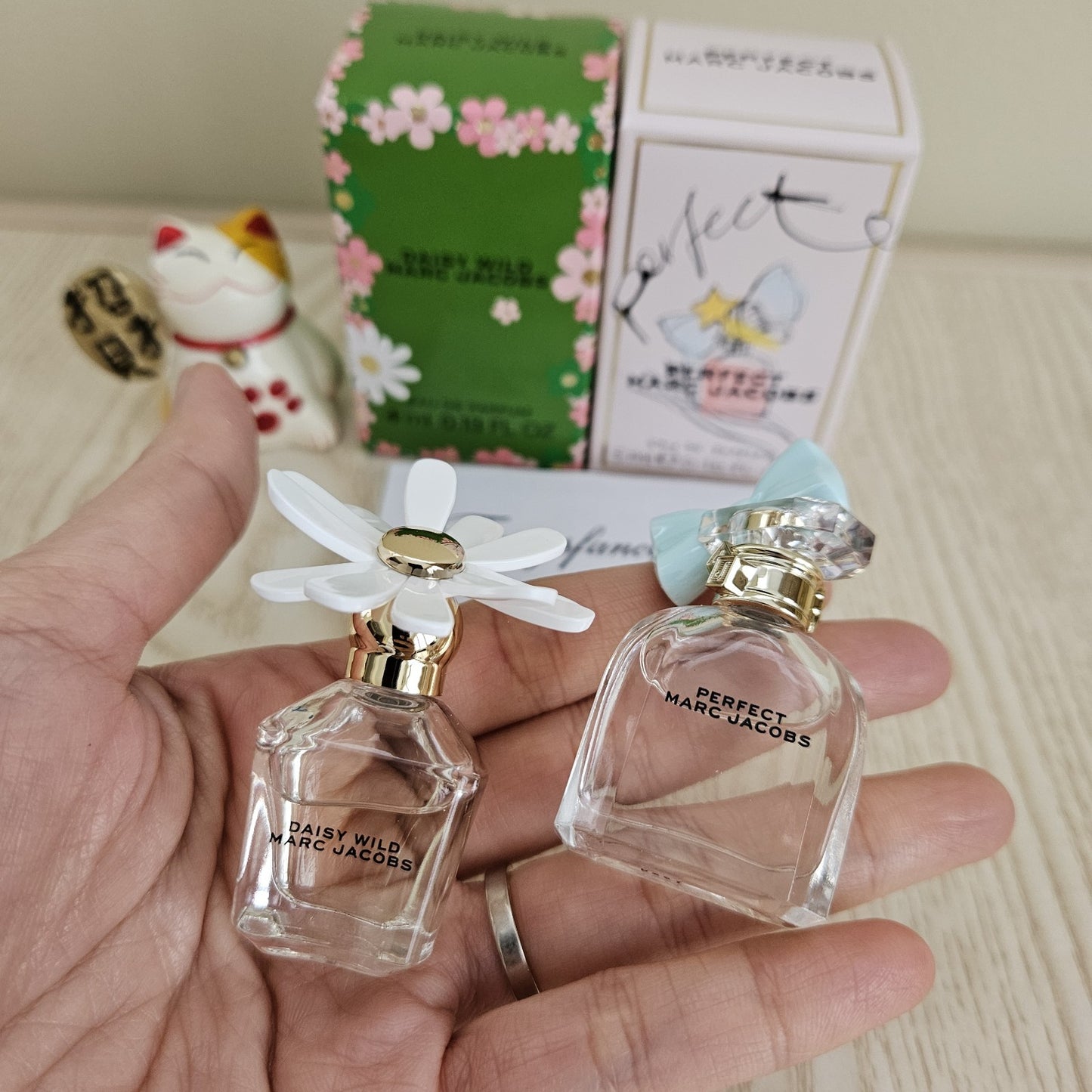 NIB! Marc Jacobs Mini Perfume Set Daisy Wild 4ml + Perfect 5ml Eau de Parfum NEW