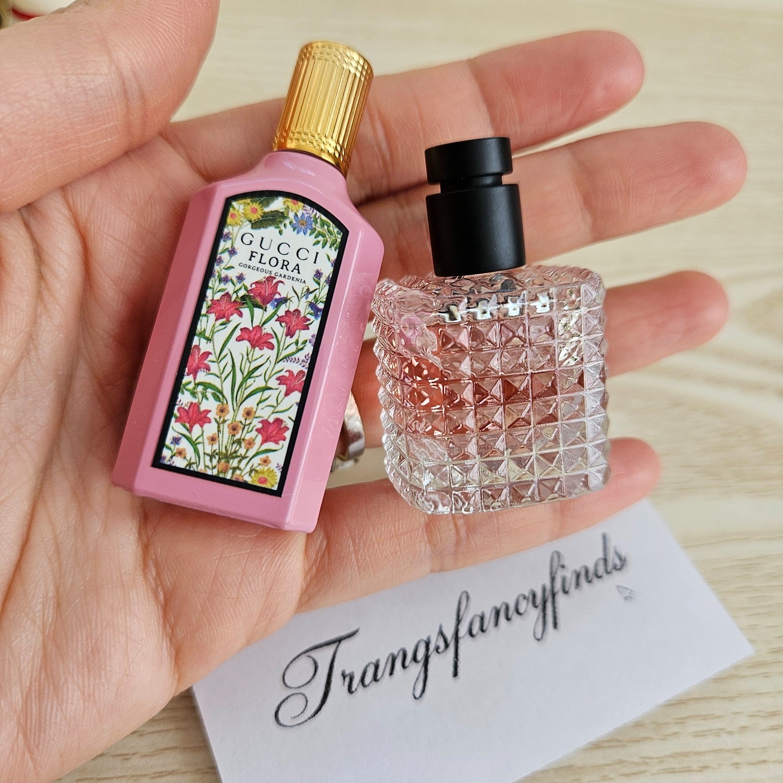 NOBOXGucci Flora Gorgeous Gardenia 5mL + Valentino Born In Roma 6mL Perfume Lot