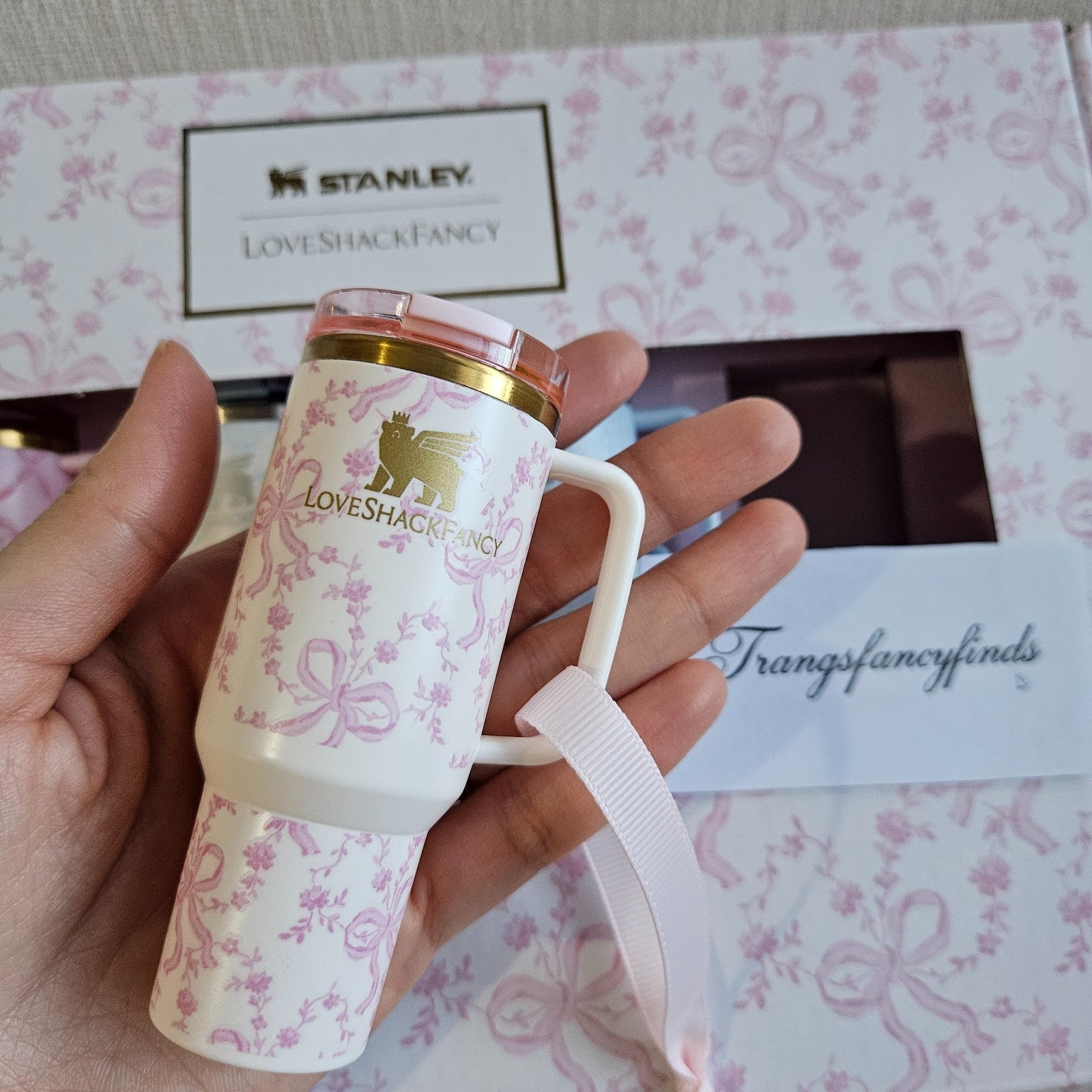 NIB! Stanley x LoveShackFancy2025– Limited Edition Quencher ProTour Ornament Set