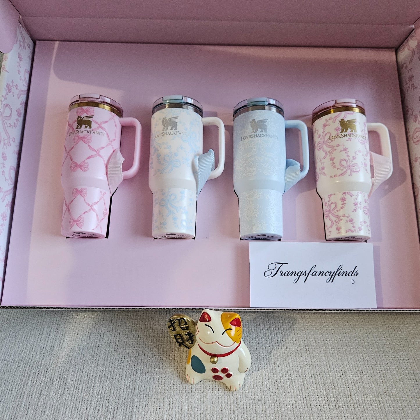 NIB! Stanley x LoveShackFancy2025– Limited Edition Quencher ProTour Ornament Set