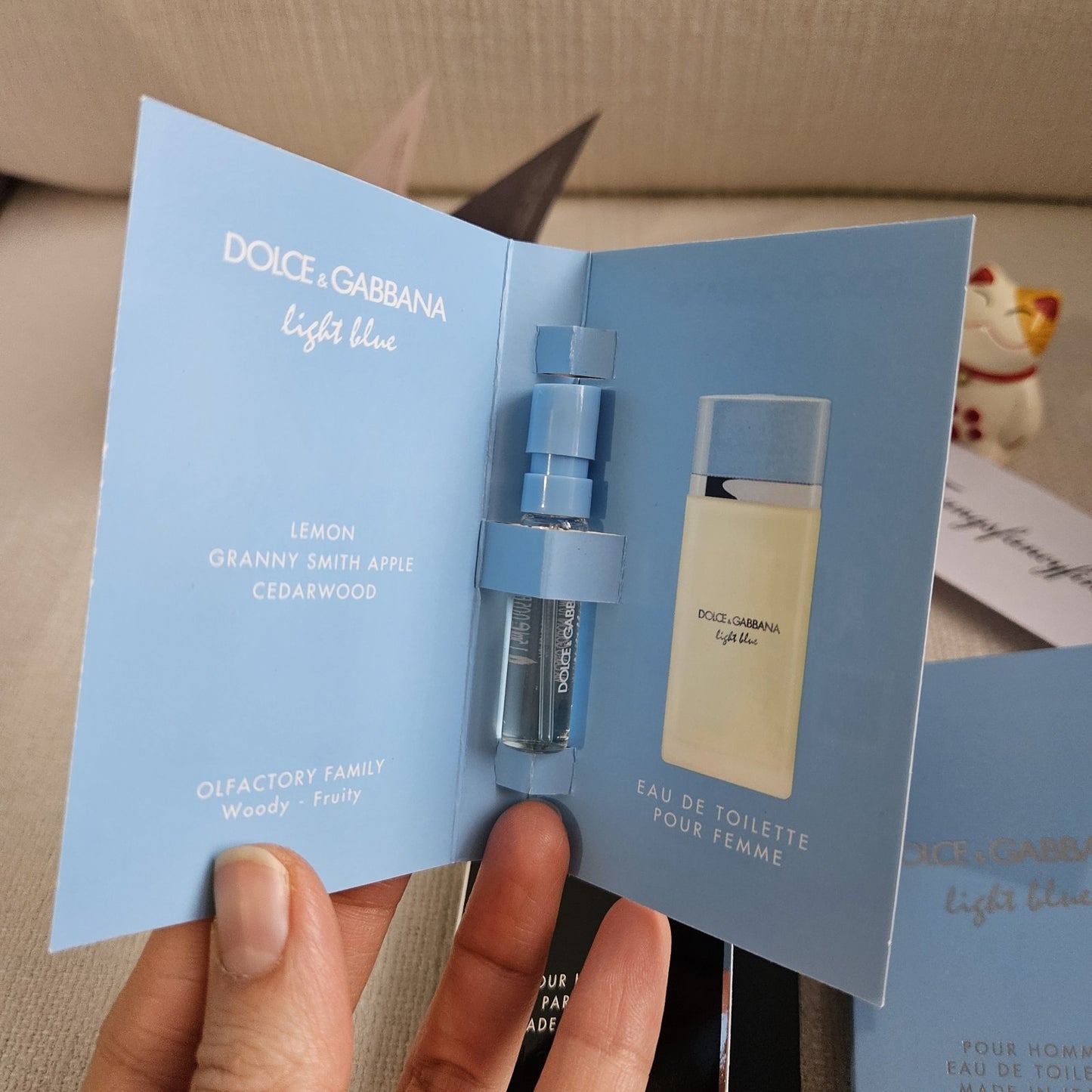 Dolce & Gabbana Fragrance Sample Lot | 5 Carded Samples | New | 1.5 ml Each