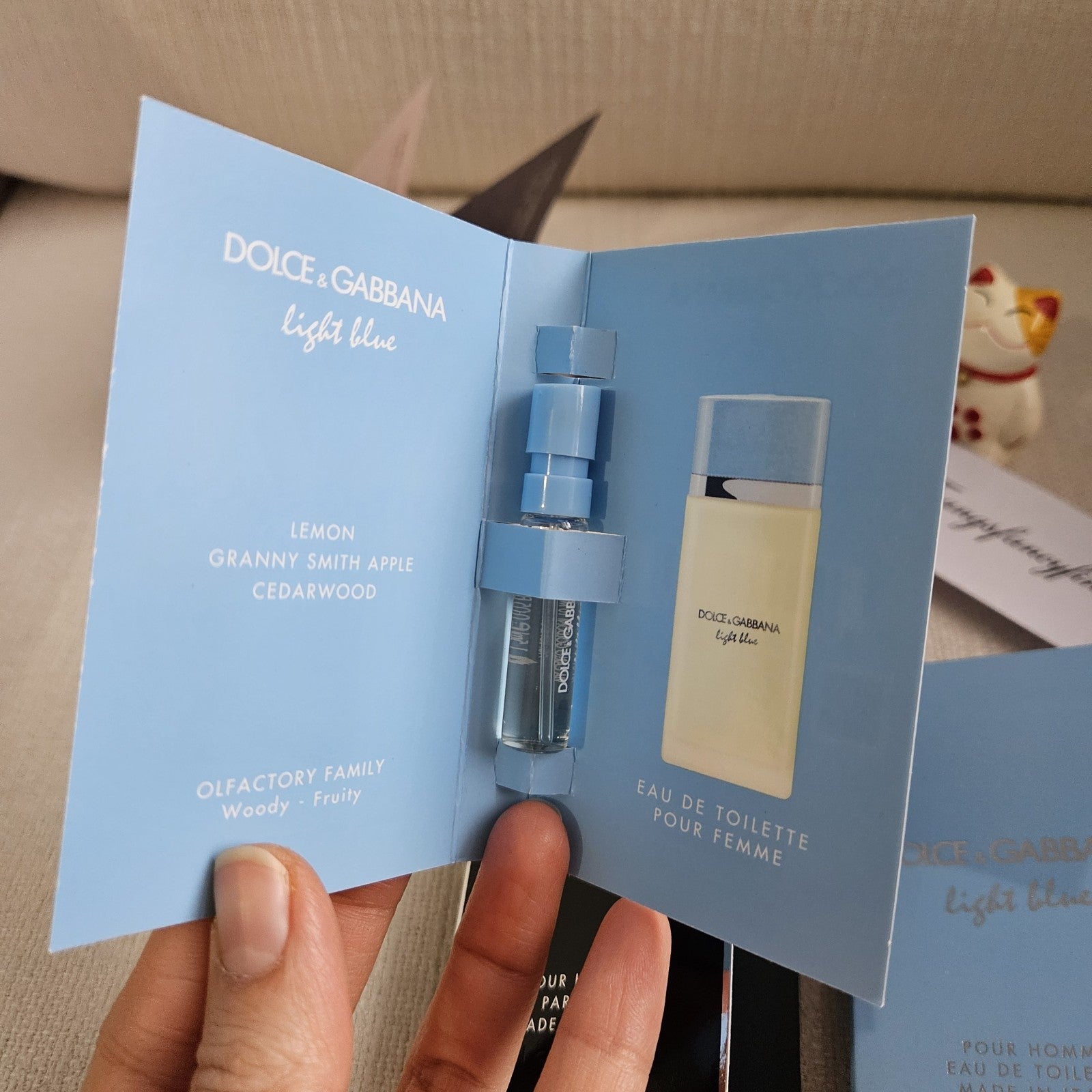 Dolce & Gabbana Fragrance Sample Lot | 5 Carded Samples | New | 1.5 ml Each