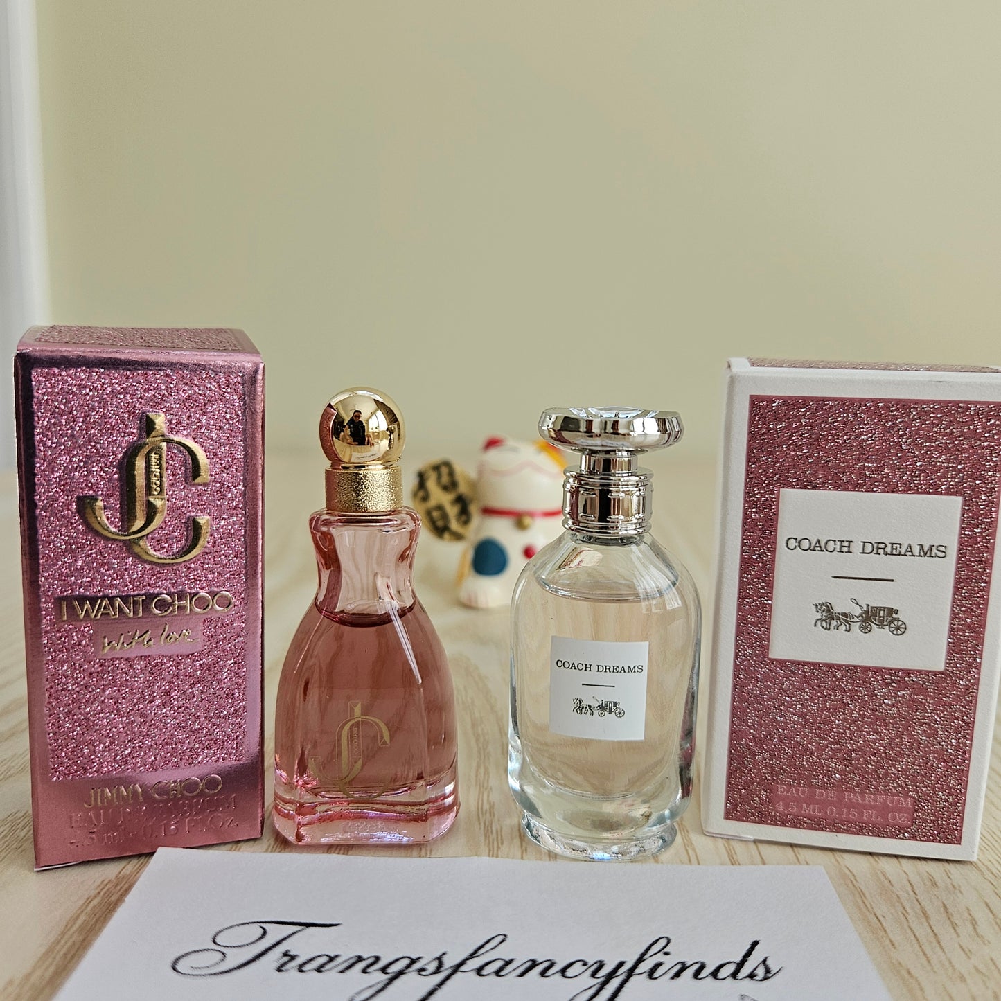 Jimmy Choo I Want Choo With Love & Coach Dreams EDP Mini Set 4.5mL NIB Auth