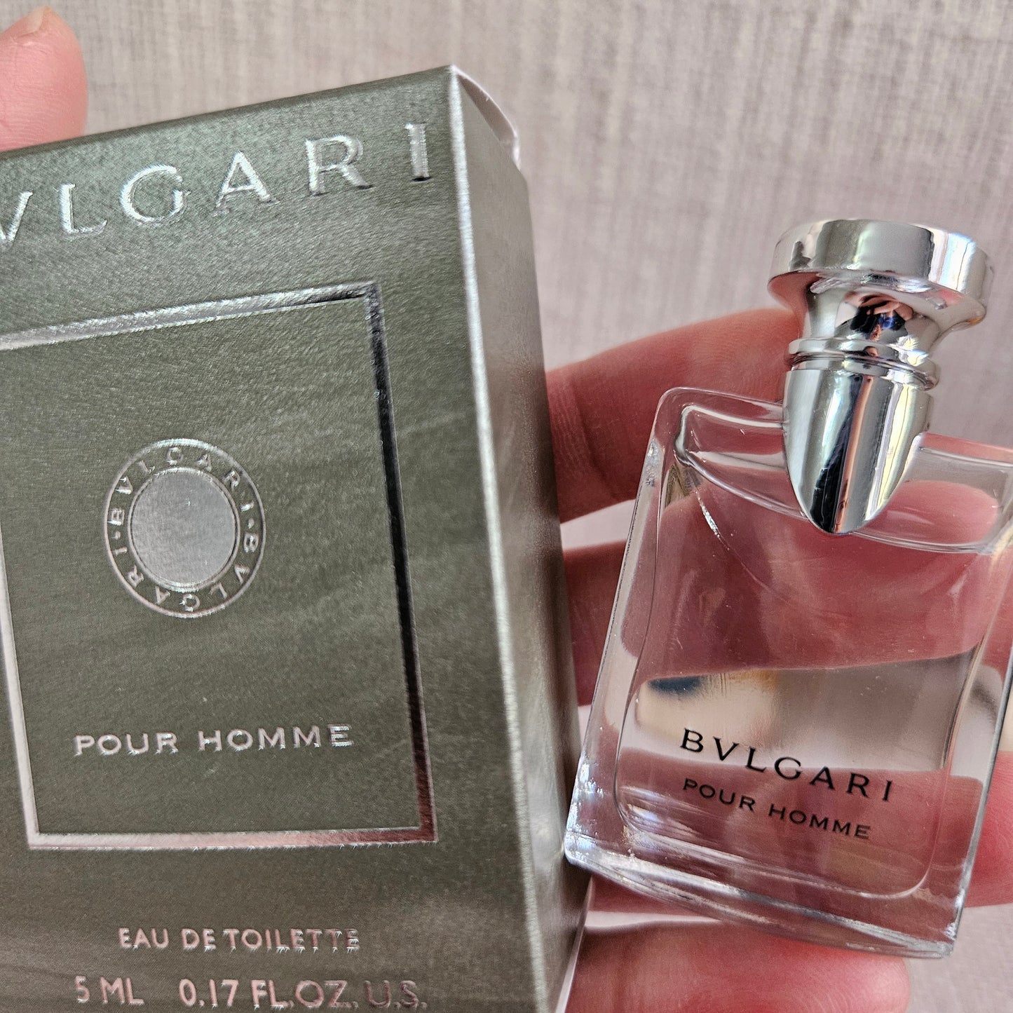 Bvlgari Pour Homme EDT 5ml Mini Miniature Men Eau de Toilette Travel Size