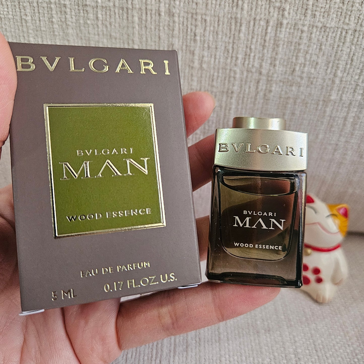 Bvlgari Man Wood Essence EDP 5ml Mini Miniature Parfum Travel Size NIB
