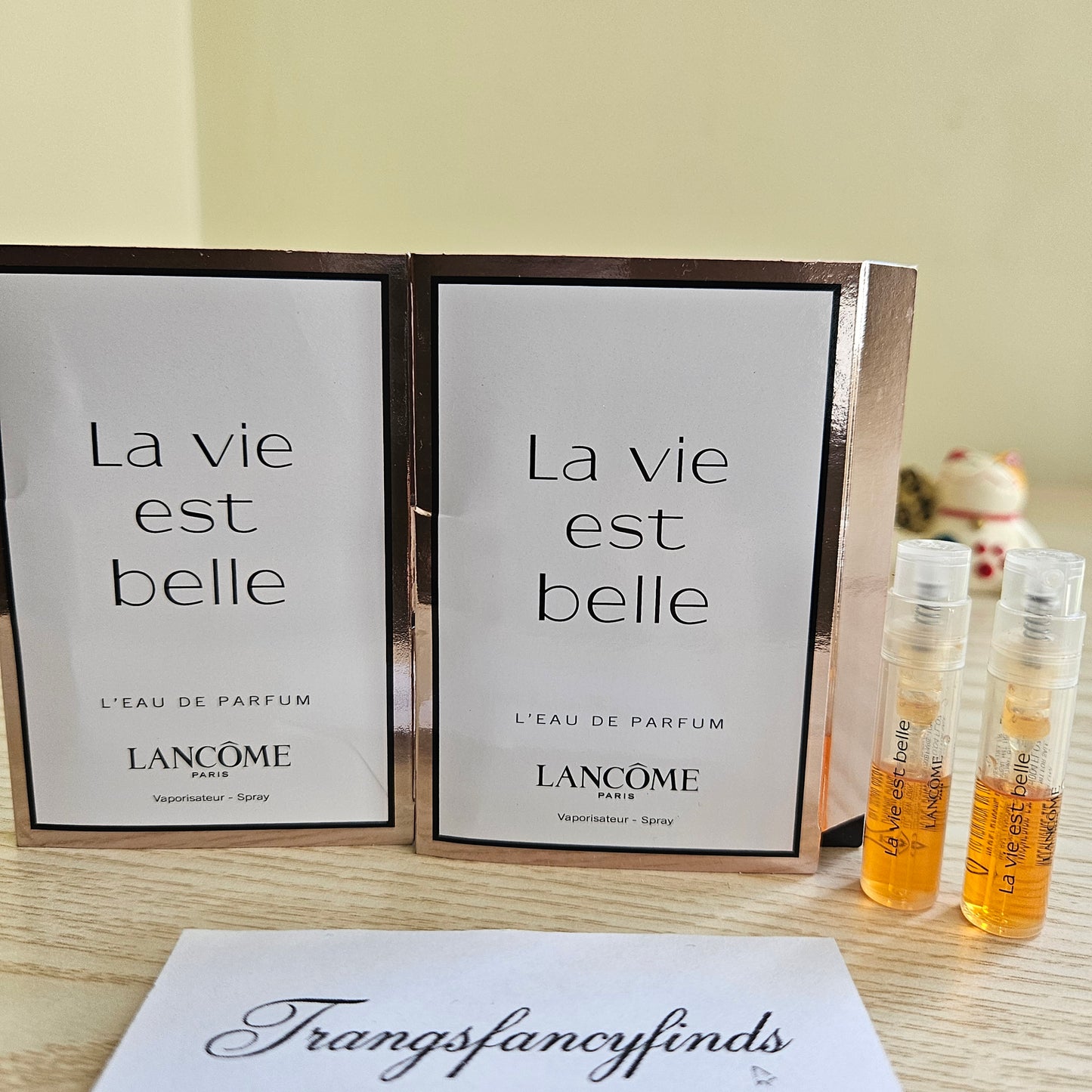 Lancôme La Vie Est Belle EDP Perfume Sample Vials 1.2mL x2 Authentic NEW