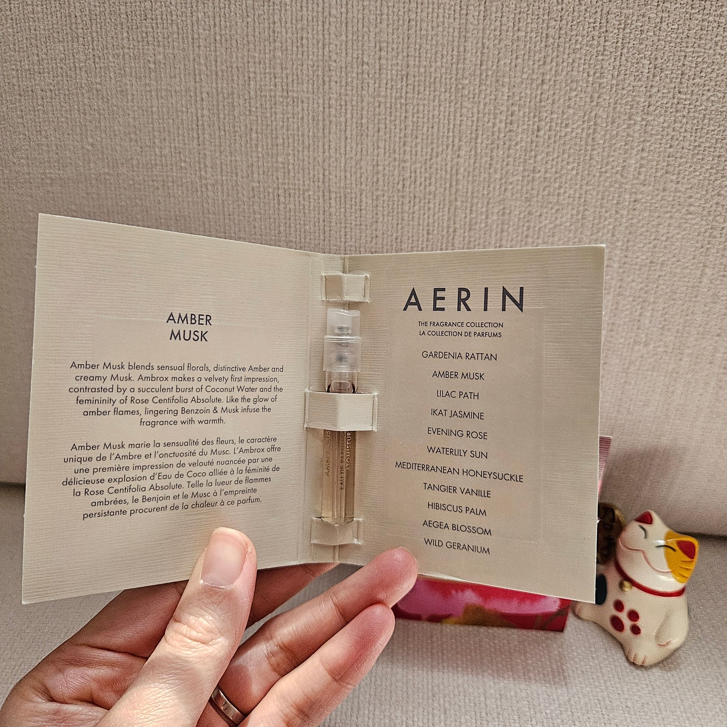 AERIN EDP Sample Spray Set 3pc Rose de Grasse Joyful Bloom Rouge Amber Musk