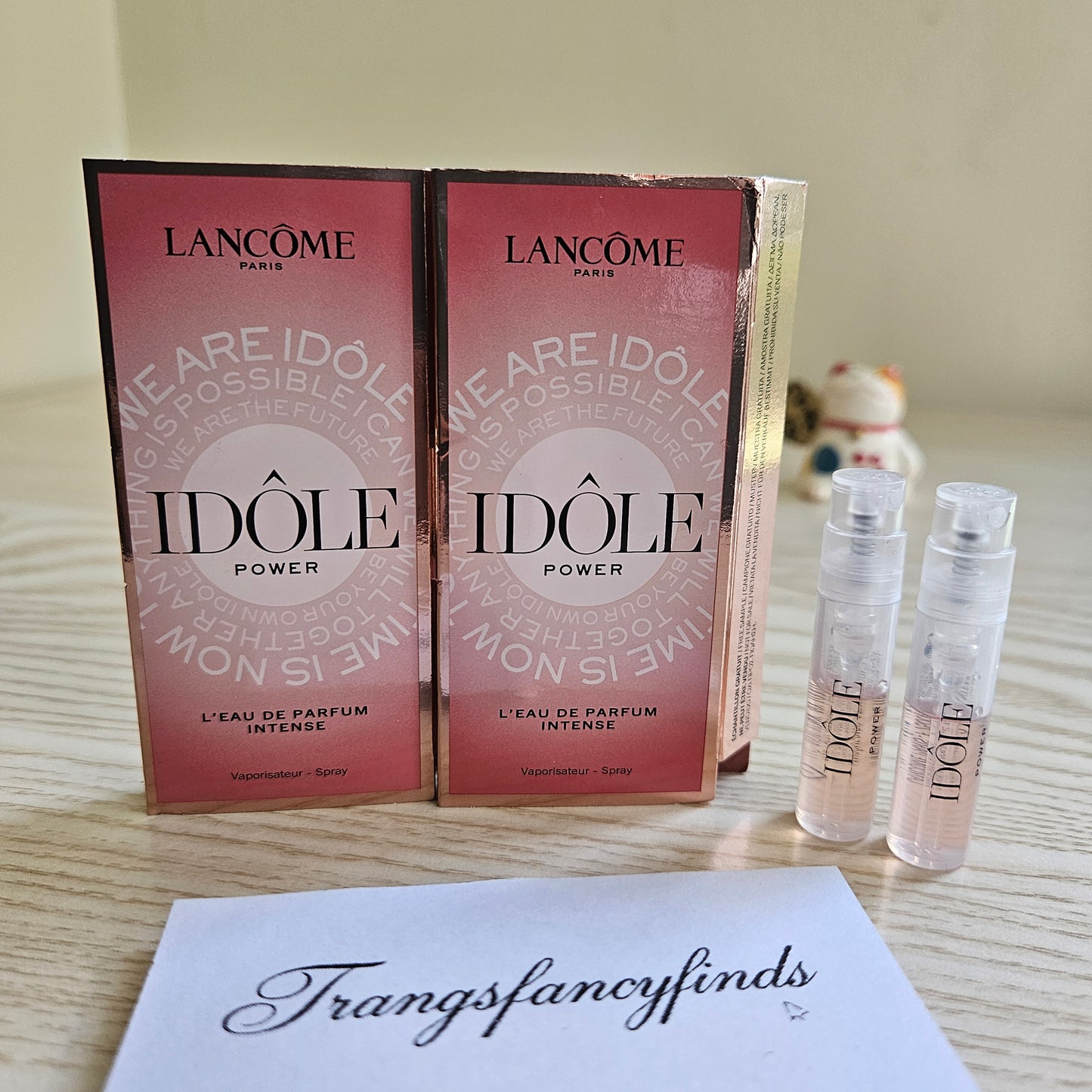 Lancôme Idôle Power EDP Intense Authentic Sample Vials 1.2mL x2 NIB