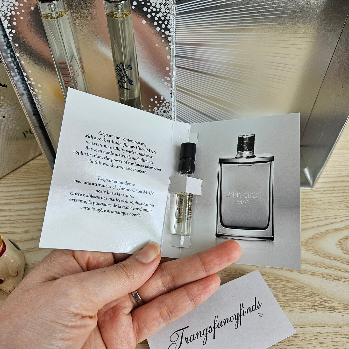 Polo Ralph Lauren 2-Pc Travel Spray Set EDT + Free Jimmy Choo Man 2ml Sample