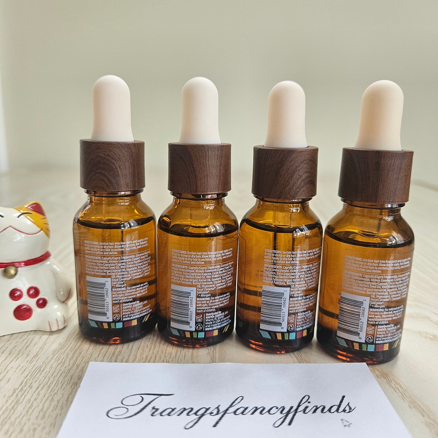 Kreyol Essence Haitian Black Castor Oil Light Hair Oil 0.5oz 15ml Lot of 4