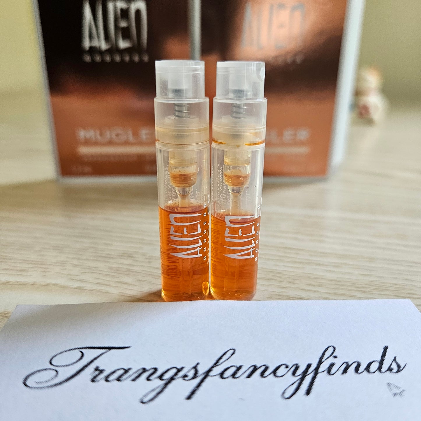 Mugler Alien Goddess EDP Supra Florale Spray Sample Vial 1.2mL x2 Authentic
