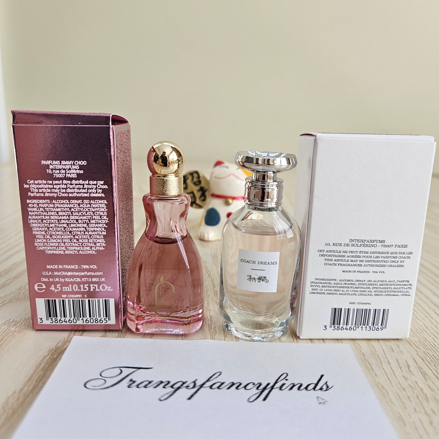 Jimmy Choo I Want Choo With Love & Coach Dreams EDP Mini Set 4.5mL NIB Auth