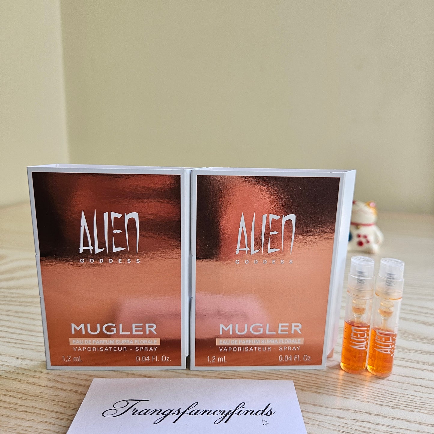 Mugler Alien Goddess EDP Supra Florale Spray Sample Vial 1.2mL x2 Authentic