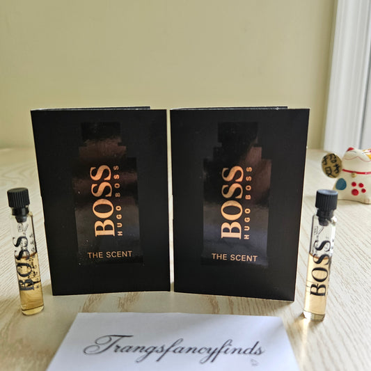 Hugo Boss The Scent Men EDT Vial Sample Dabber 1.5mL x2 Authentic
