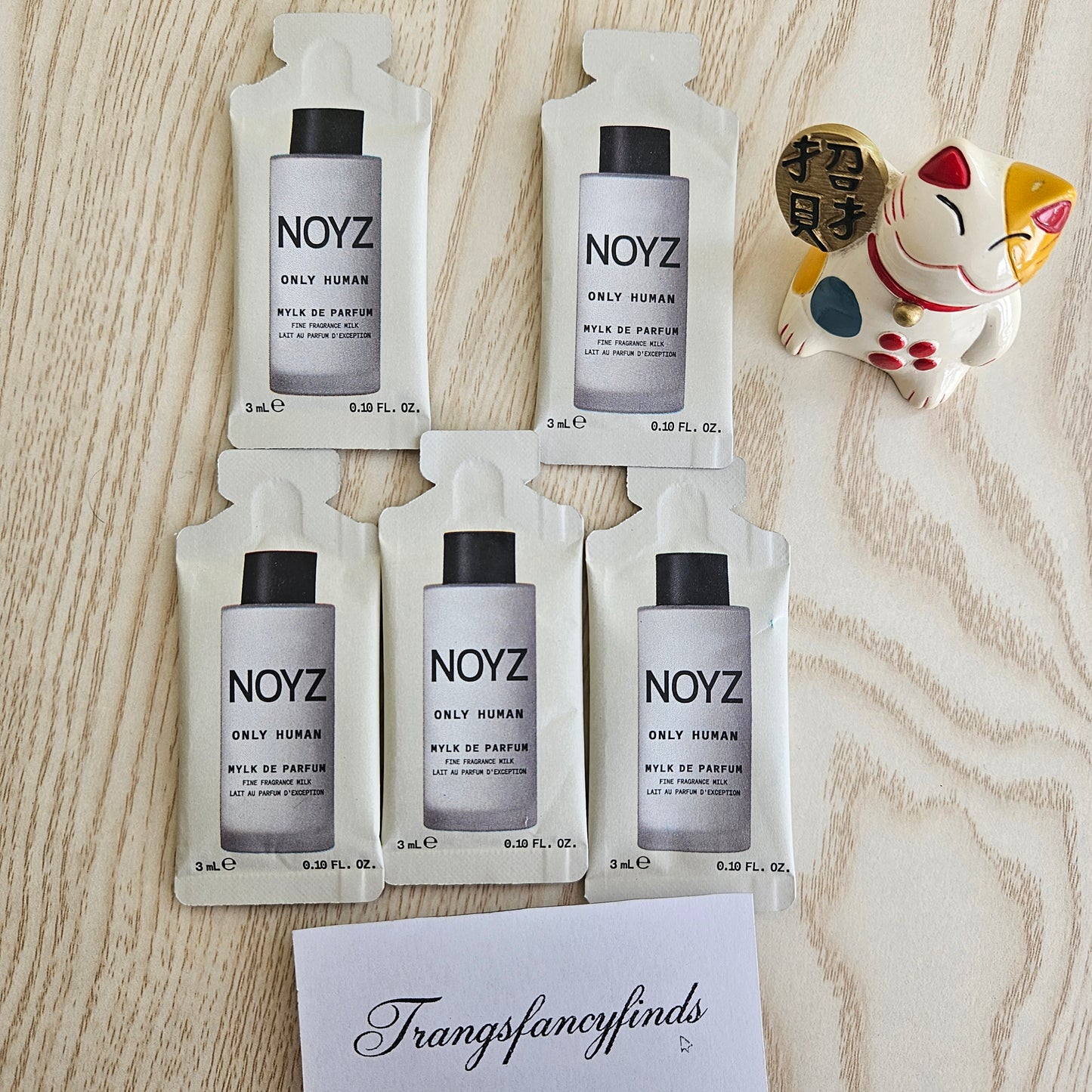 NOYZ Only Human Mylk de Parfum Sample Set 5pc 3mL Fine Fragrance Milk
