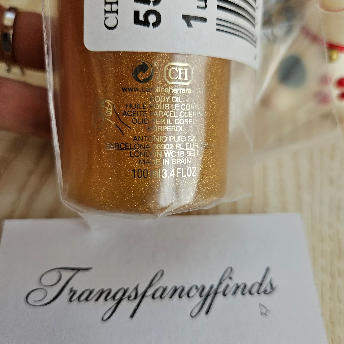 Carolina Herrera Good Girl LEG ELIXIR Body Oil 100ml New Sealed Gold Shimmer