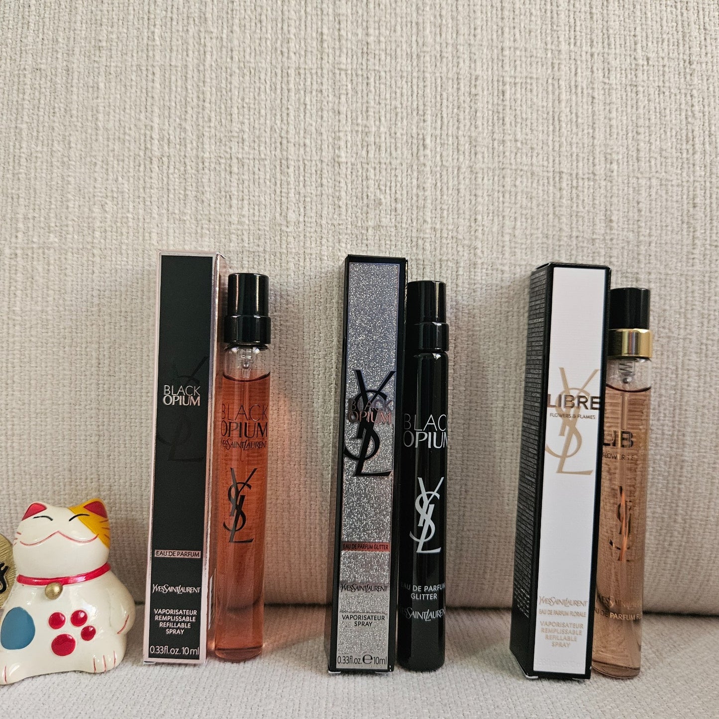 NIB! YSL Mini Perfume Set | Black Opium, Black Opium Glitter & Libre | Authentic