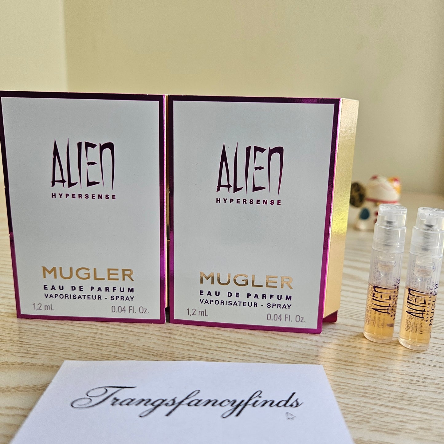 Mugler Alien Hypersense EDP 1.2mL Spray Vial Sample x2 Authentic NIB
