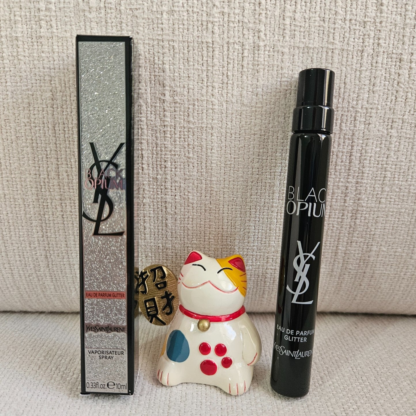 NIB! YSL Black Opium Eau de Parfum Glitter 10ml | Authentic | Travel Spray NEW