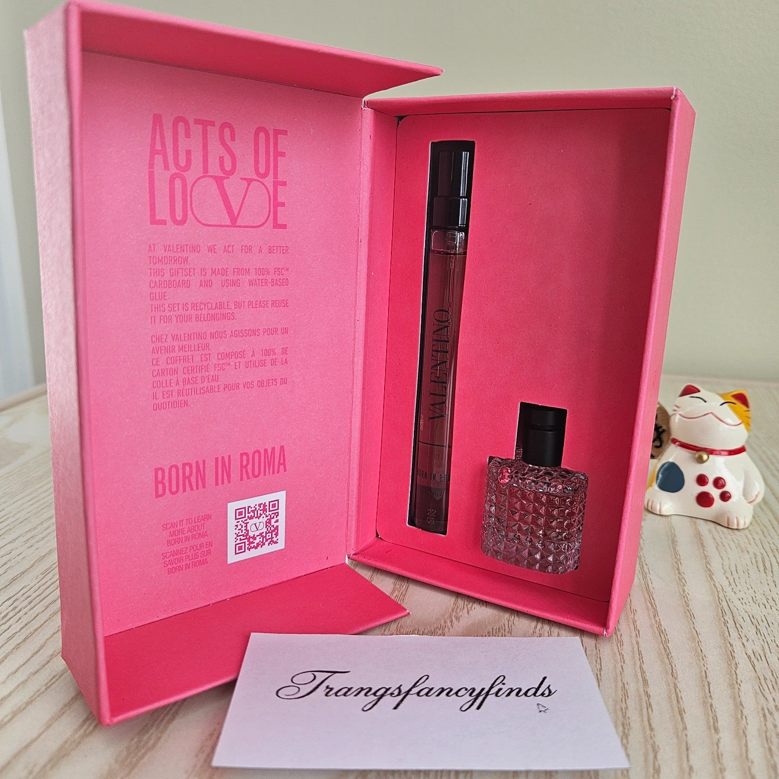 NIB! Valentino Born in Roma Donna Mini Perfume Set EDP Spray NEW Travel Size