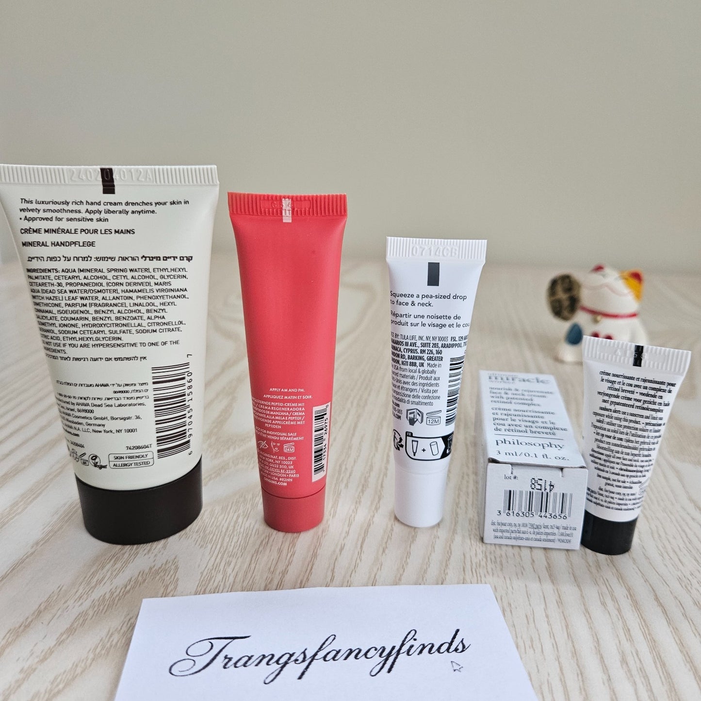 Origins Youthtopia + TULA Bronze Drops + Philosophy Miracle Worker + FREE AHAVA