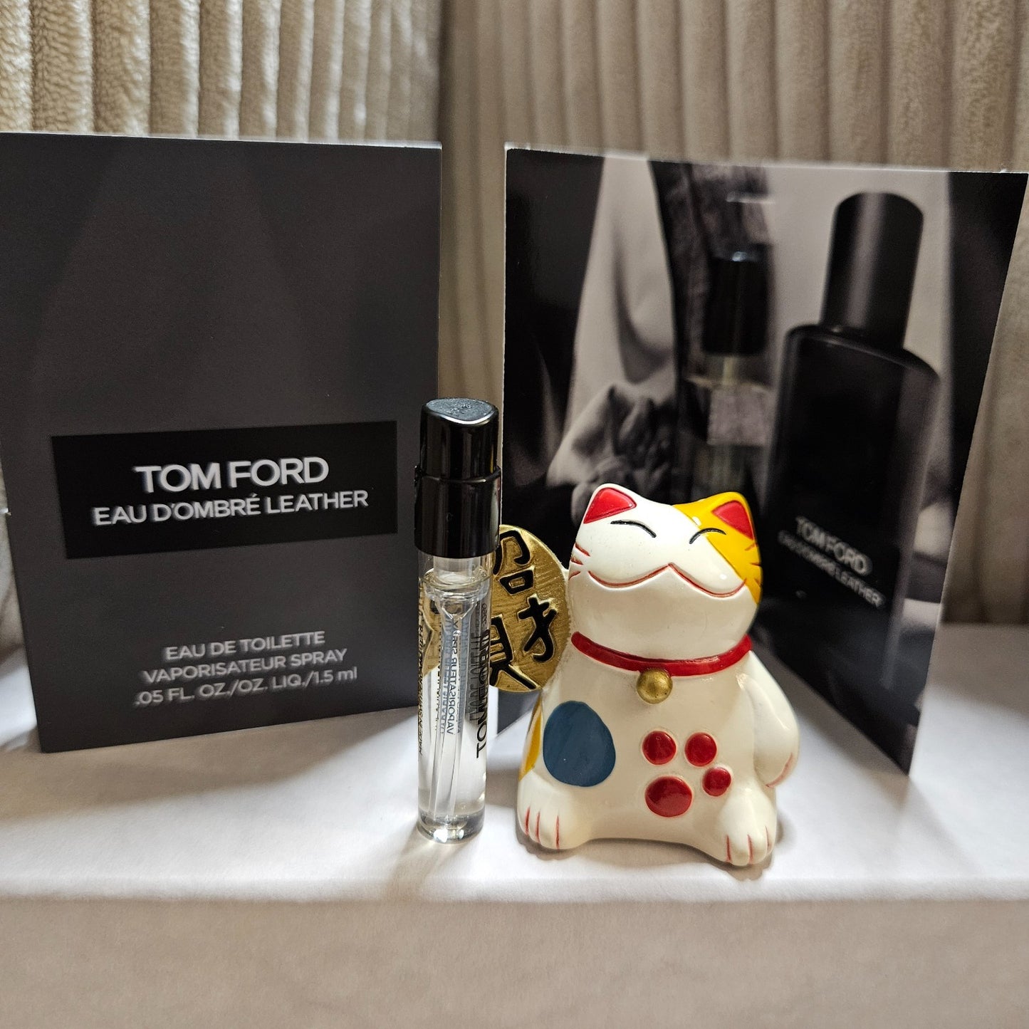 2 x TOM FORD  D'Ombre Leathe EDT Sample Spray 1.5ml/0.05oz Authentic