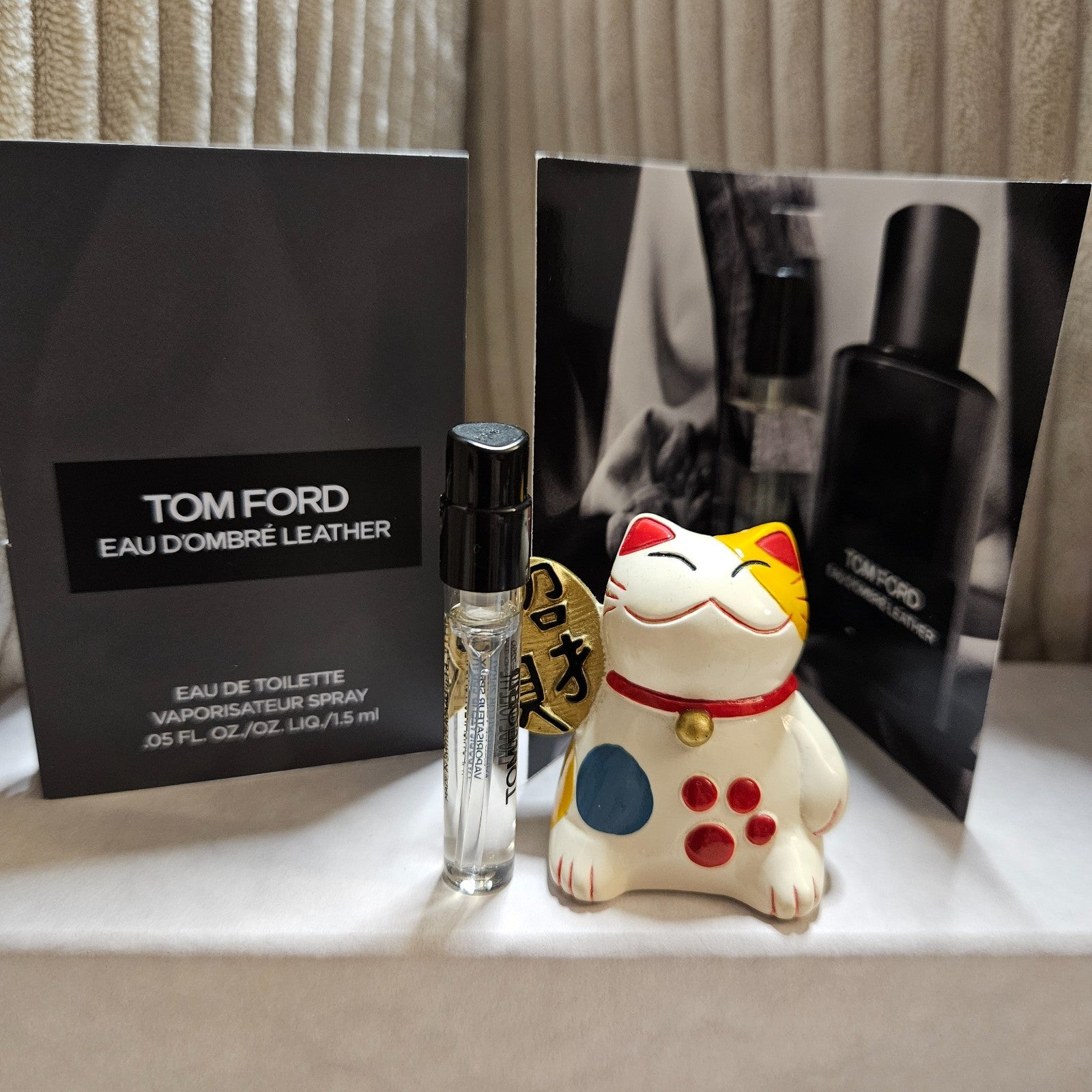 2 x TOM FORD  D'Ombre Leathe EDT Sample Spray 1.5ml/0.05oz Authentic