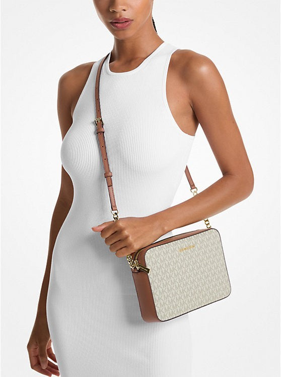 NWT! Michael Kors Jet Set Large Logo Crossbody Bag  One Size - Authentic
