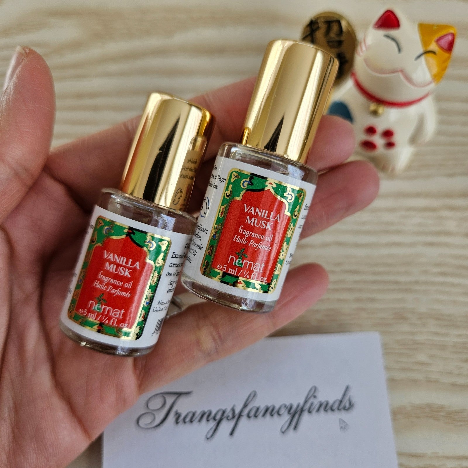 NWOB! 2X Nemat Vanilla Musk Fragrance Oil 5mL Roll On Perfume Oil (Lot of 2) NEW