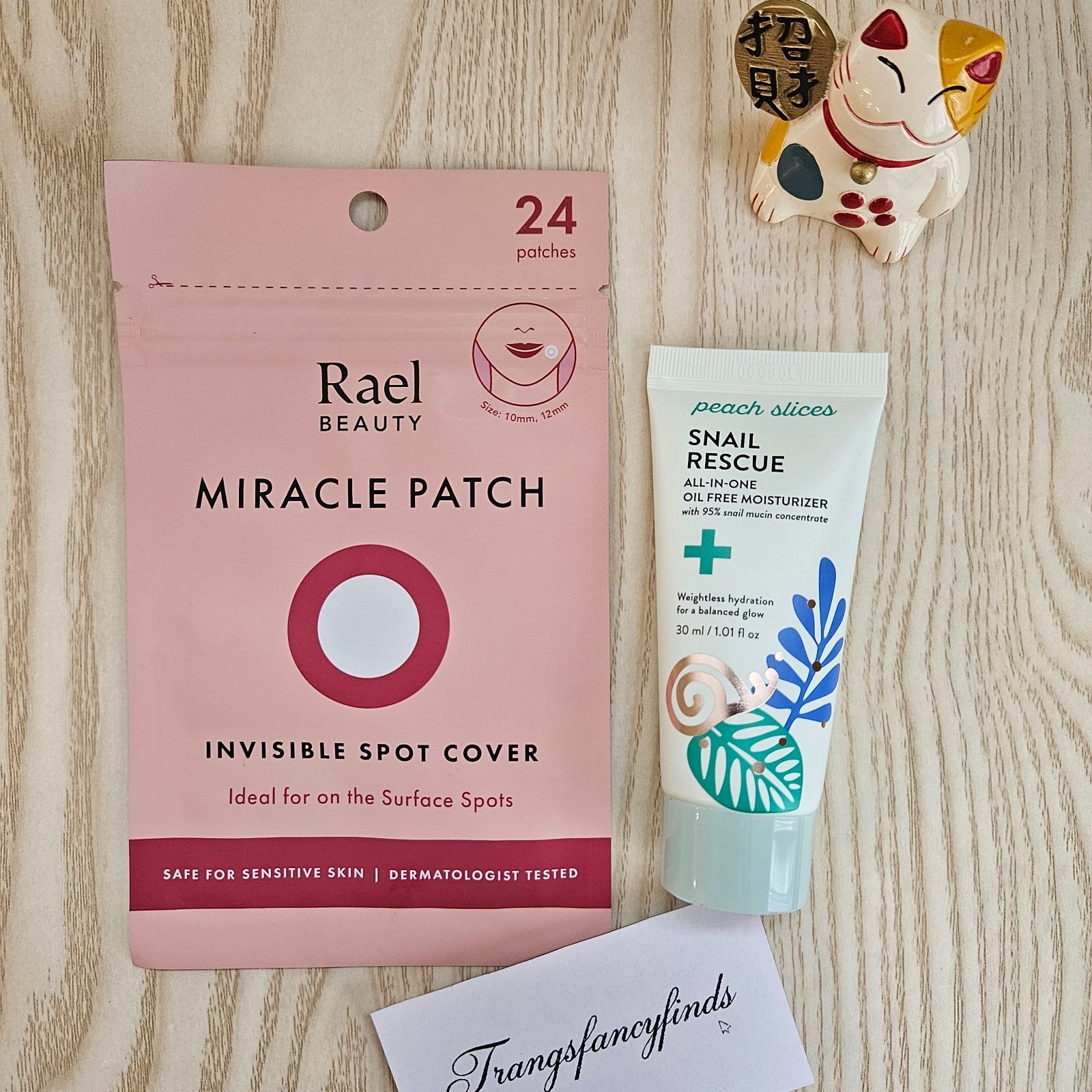 Rael Miracle Patch 24ct + Peach Slices Snail Rescue Moisturizer 30ml Skincare Se
