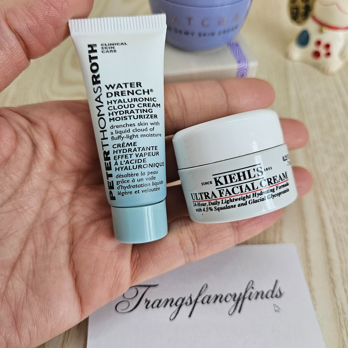Skincare Mini Set Tatcha Dewy Skin Cream 10ml + PTR Water Drench + Kiehl’s Ultra