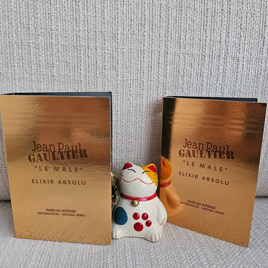 2x New Release Jean Paul Gaultier Le Male ELIXIR ABSOLU 1.5ml/0.05oz Sample NEW