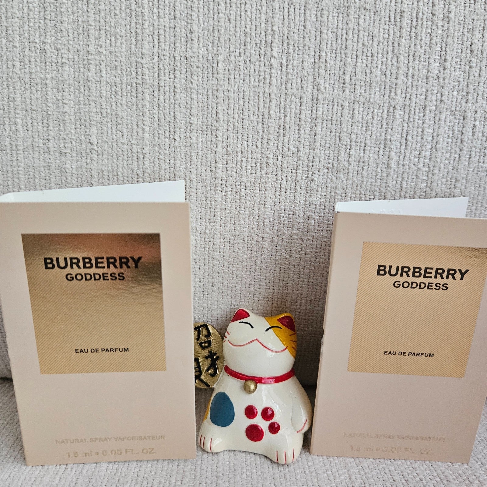 2X Burberry Goddess Eau De Parfum Samples Spray 1.5ml/0.05fl oz AUTHENTIC NEW
