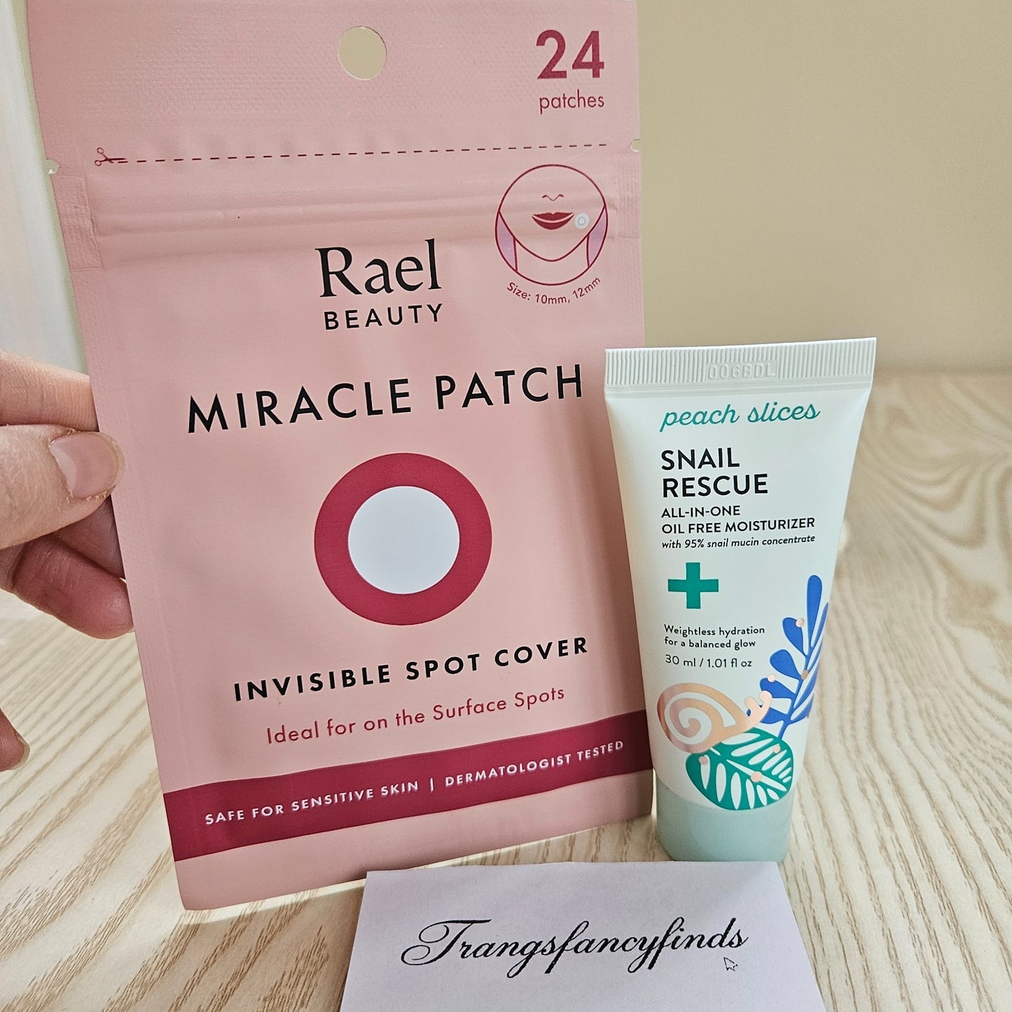 Rael Miracle Patch 24ct + Peach Slices Snail Rescue Moisturizer 30ml Skincare Se