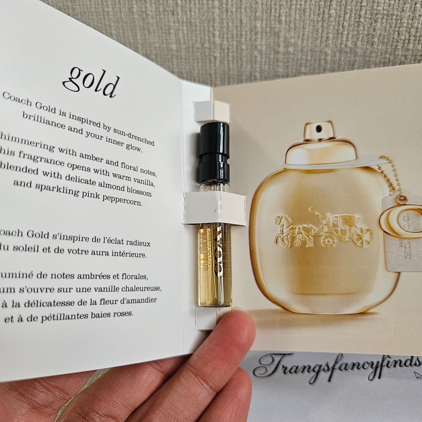NIB! 2x Coach Gold Parfum Sample Spray .06oz, 2ml *New 2025 Release*
