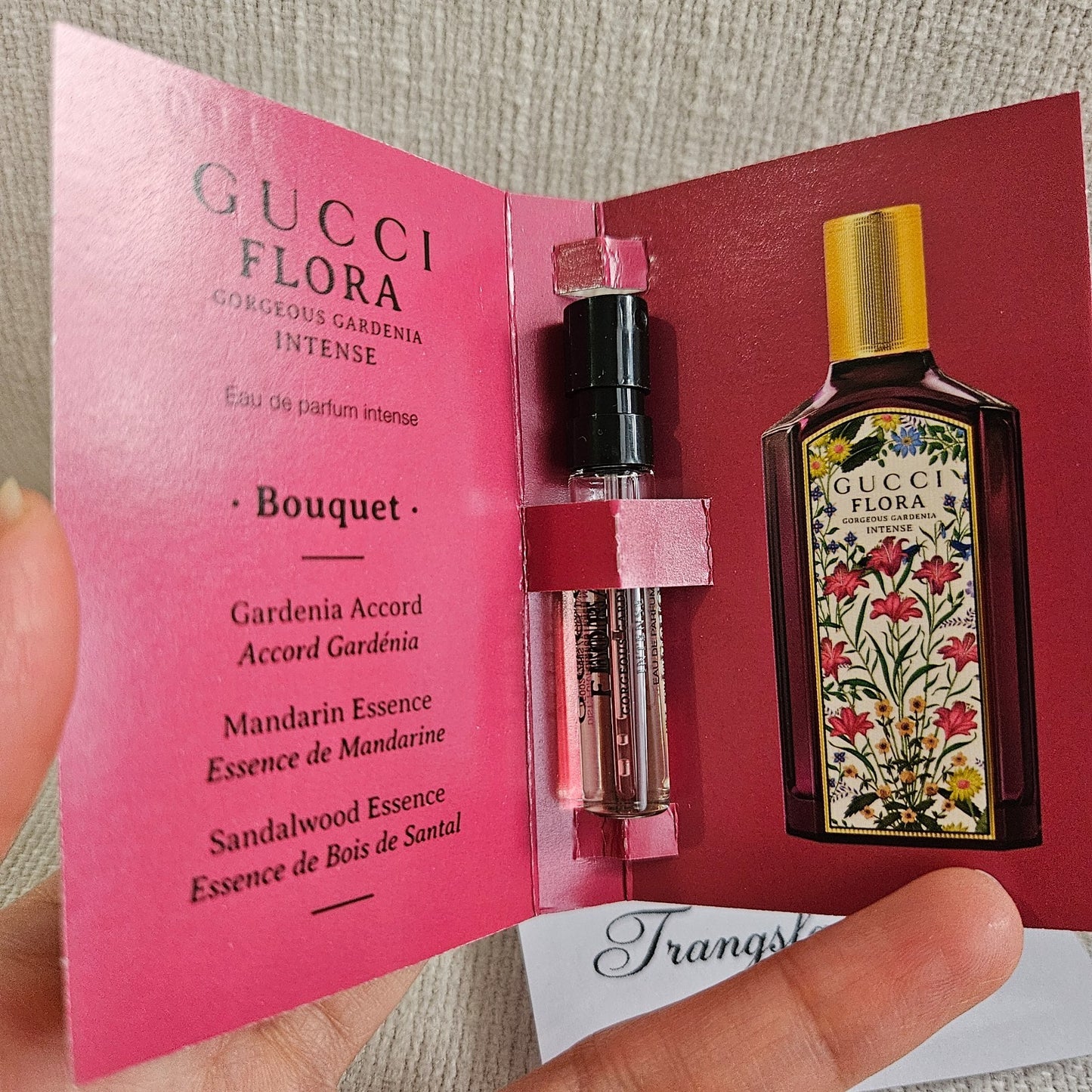 NIB!2x Gucci Flora Gorgeous Gardenia EDP INTENSE vial Spray .05oz, 1.5ml*NEW2025