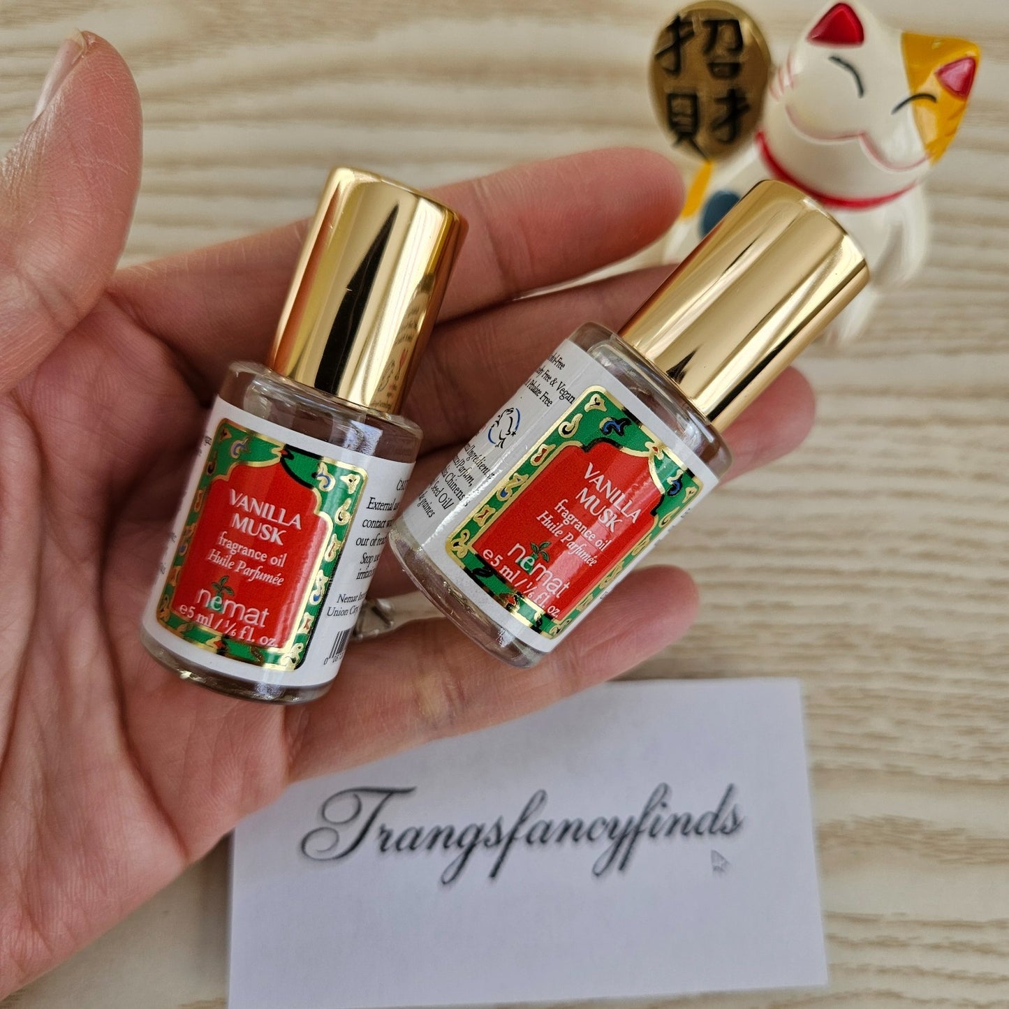 NWOB! 2X Nemat Vanilla Musk Fragrance Oil 5mL Roll On Perfume Oil (Lot of 2) NEW