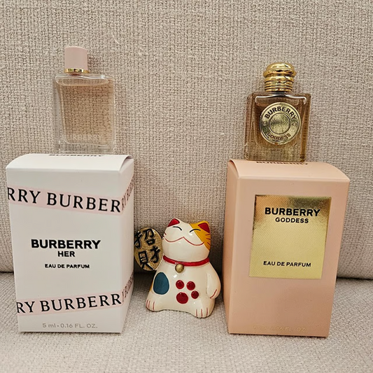 NIB! Burberry Mini Perfume Set – Burberry Her & Burberry Goddess- Authentic new