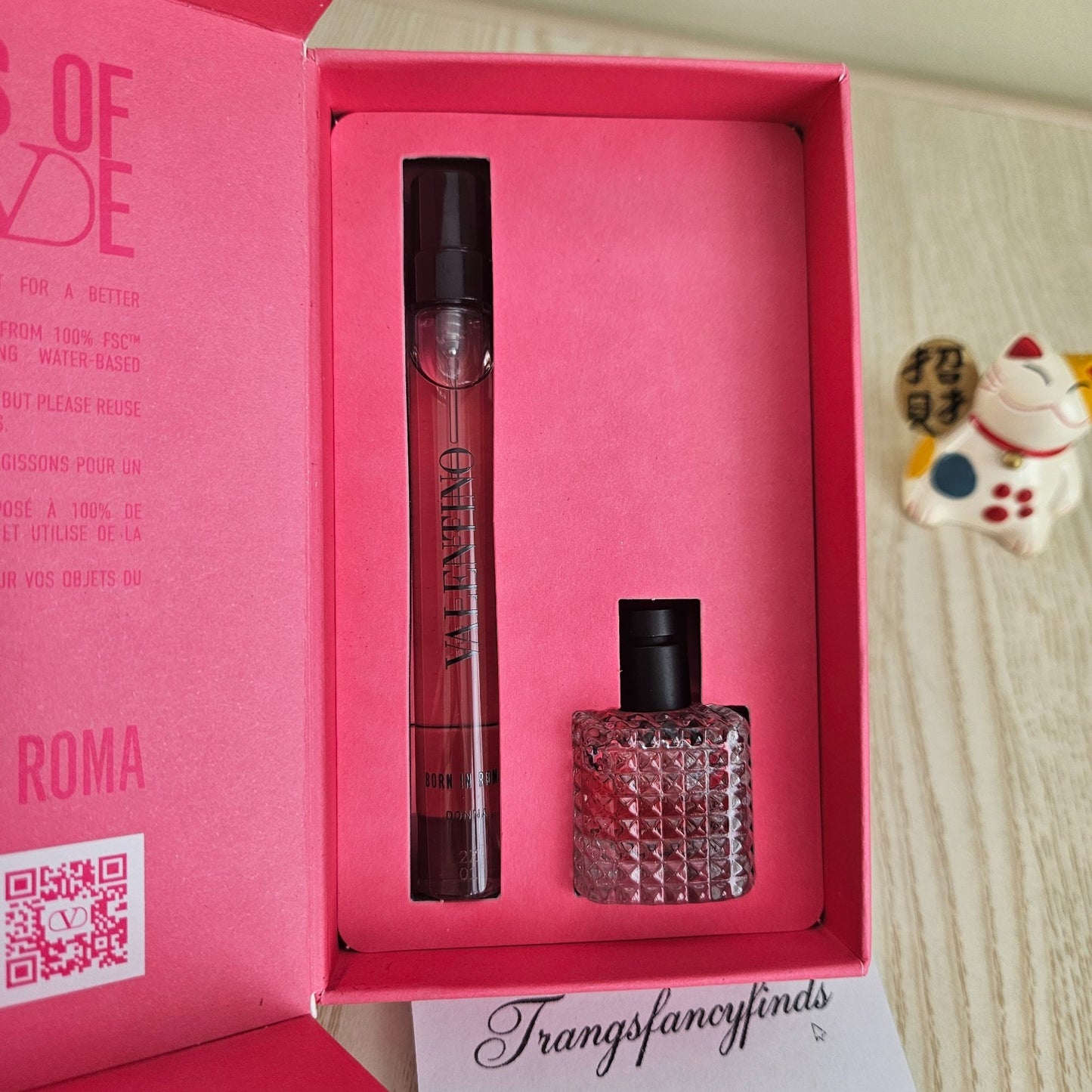 NIB! Valentino Born in Roma Donna Mini Perfume Set EDP Spray NEW Travel Size