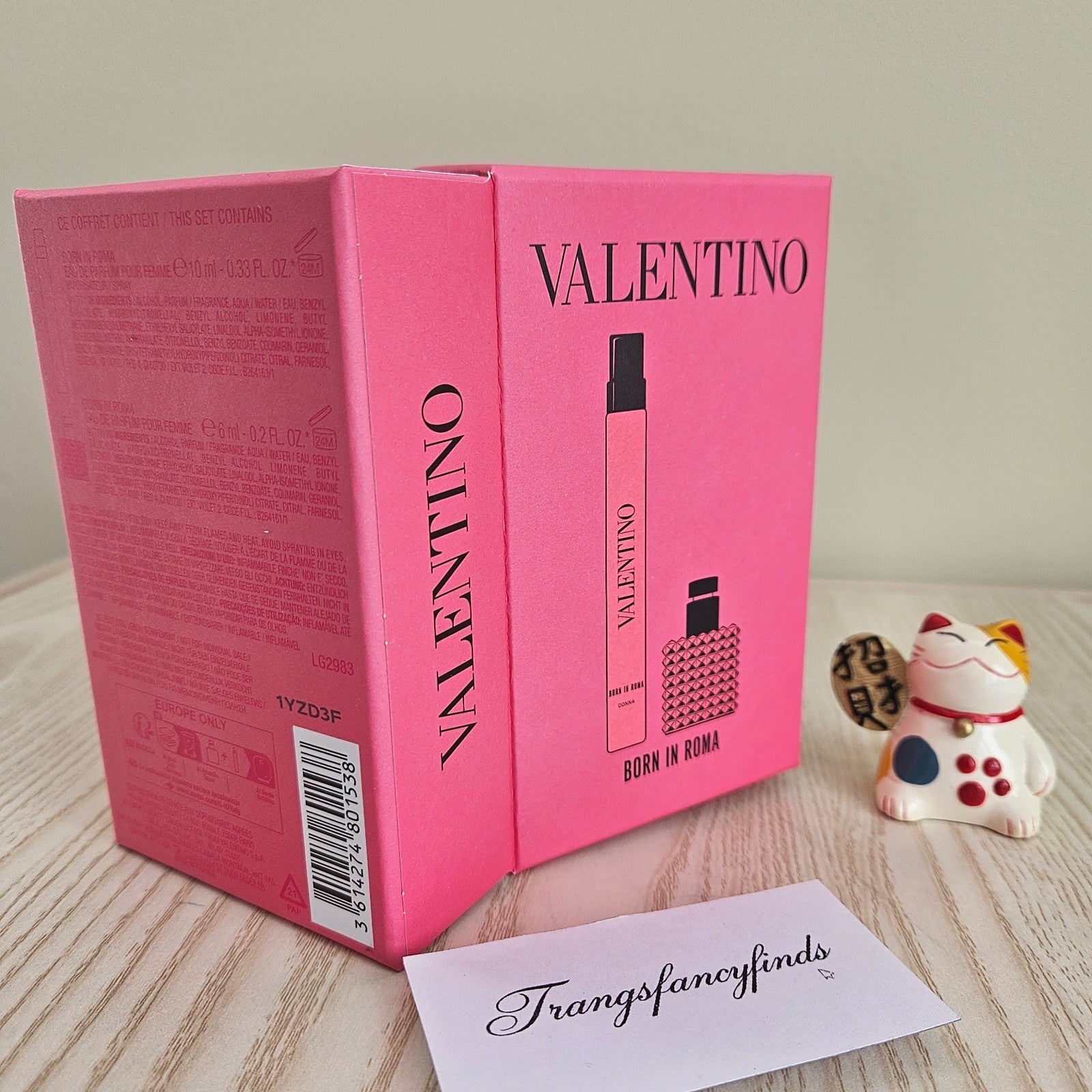 NIB! Valentino Born in Roma Donna Mini Perfume Set EDP Spray NEW Travel Size