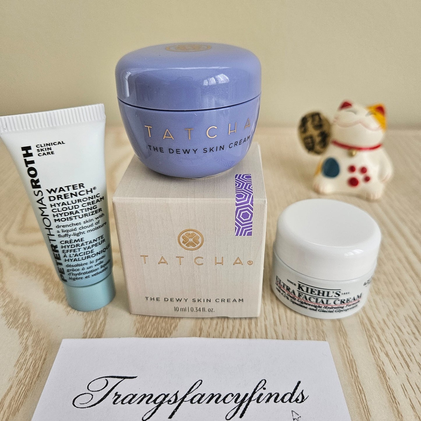 Skincare Mini Set Tatcha Dewy Skin Cream 10ml + PTR Water Drench + Kiehl’s Ultra