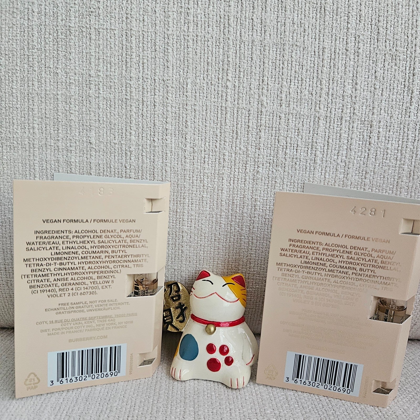 2X Burberry Goddess Eau De Parfum Samples Spray 1.5ml/0.05fl oz AUTHENTIC NEW