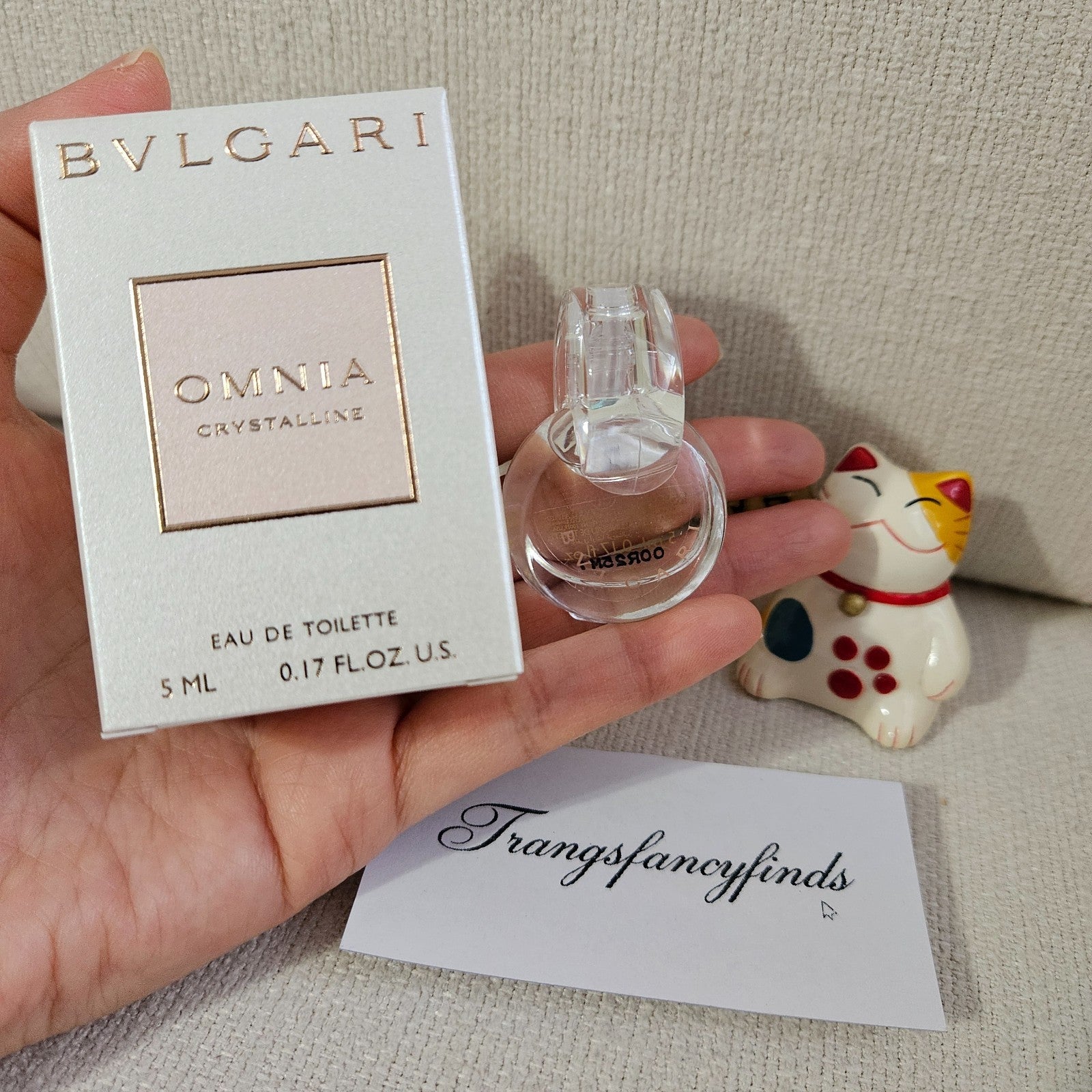NIB! BVLGARI Omnia Crystalline Mini EDT 5 ml / 0.17 oz | New in Box