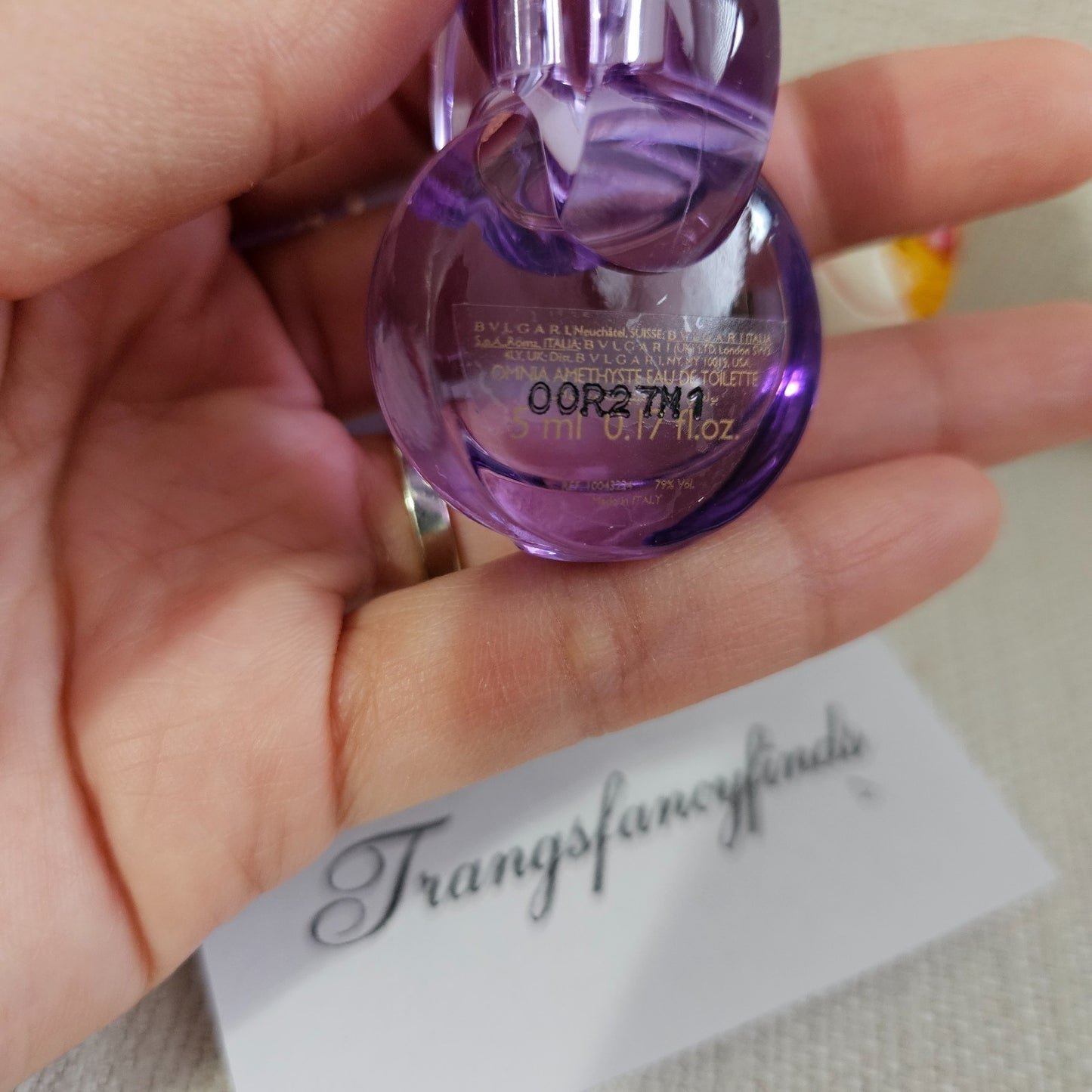 NIB! BVLGARI Omnia Amethyste Mini EDT 5 ml / 0.17 oz | Authentic | New in Box