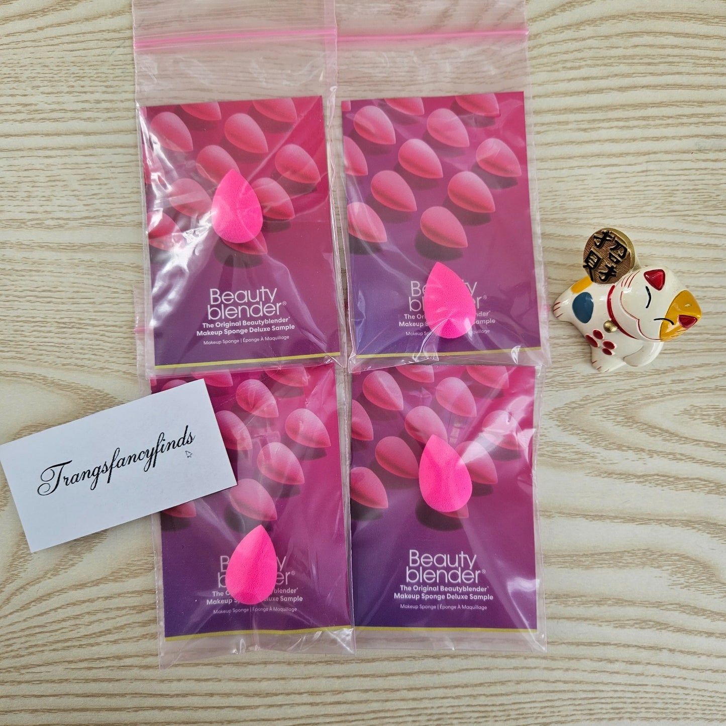 Beautyblender Original Pink Makeup Sponge Deluxe Sample Lot of 4 NEW