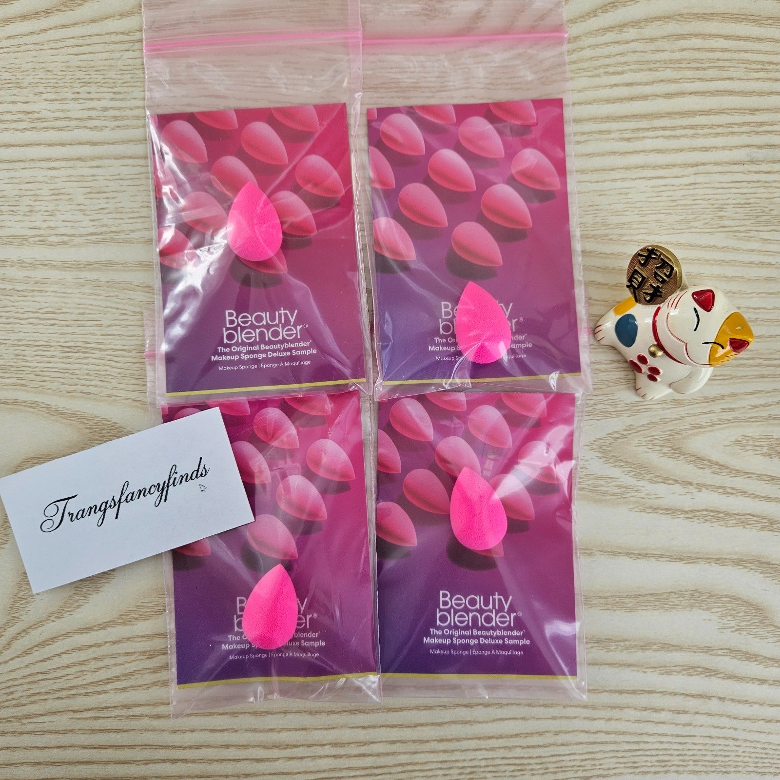 Beautyblender Original Pink Makeup Sponge Deluxe Sample Lot of 4 NEW